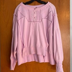 Anthropologie Pilcro Side Slit Sweatshirt